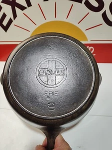 "Fully Restored" GRISWOLD CAST IRON #9  SKILLET Pan Slant Logo 11" Seasoned  - Picture 1 of 7