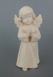 Engel betend 5 cm hoch Holz natur Pyramide Krippenfigur Holzengel - Bild 1 von 3