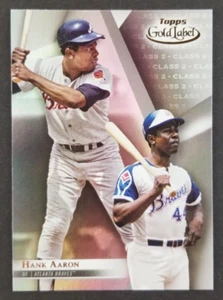 Tarjeta de béisbol Hank Aaron 2018 Topps Gold Leaf #5 (NM) - Imagen 1 de 2