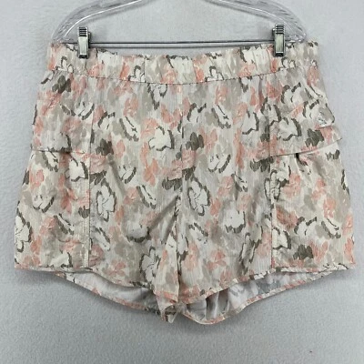 Pantalones Cortos FREE PEOPLE XL FP Movimiento en la Salvaje Estampado Floral Marfil Combo Rosa Foto 1 de 4