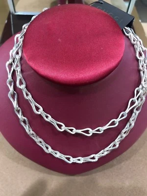 Gucci Original Silver 80cm Necklace 06108050984006 - Image 1 of 2