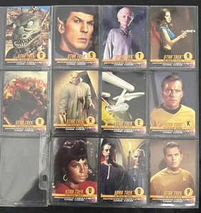 STAR TREK THE ORIGINAL SERIES TOS AUTOGRAPH CHALLENGE INSERT CARD SET OF 11 - Picture 1 of 6