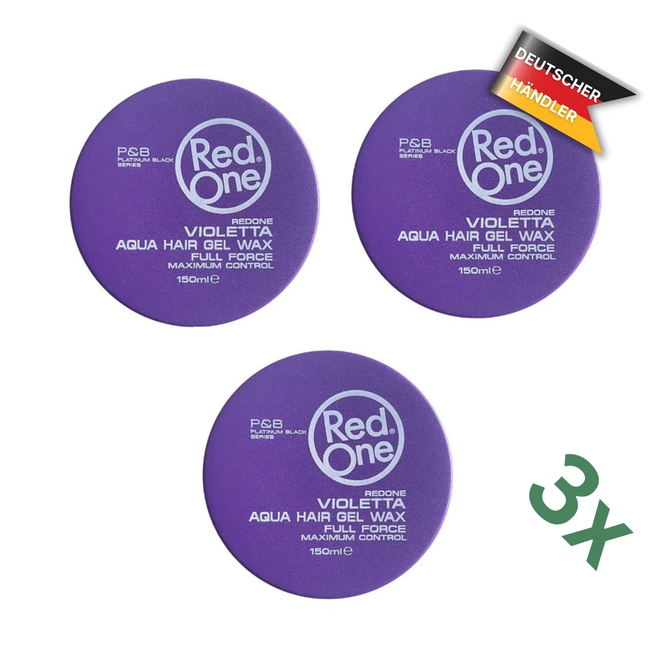 3x RedOne Violetta Aqua Hair Wax - je 150ml - Haarwachs - Styling - Bild 1 von 1
