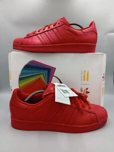 Adidas Superstar Supercolor Pack Red Pharrell Williams Größe 11,5 S41833 - Neu - Bild 1 von 9