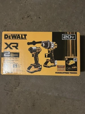 DeWALT DCK2101Q2 20V MAX XR 2-Herramientas Taladro percutor/Impacto POWERPACK Combo Kit NUEVO Foto 1 de 4