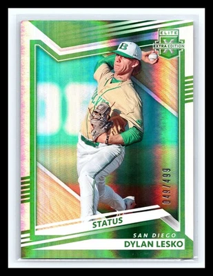 2022 Panini Elite Extra Edition - Dylan Lesko #15 Status Green /499 (RC) - Image 1 of 2
