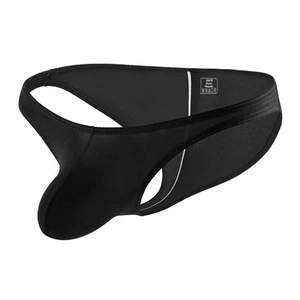 Men Thin Soft Breathable Solid Color Underwear Briefs with Pouch Feature - Picture 1 of 9