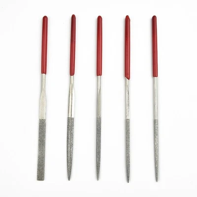 5x Diamond Coated Needle Smooth File Set Metal Working Craft Tool 14*0.3cm - Image 1 of 4