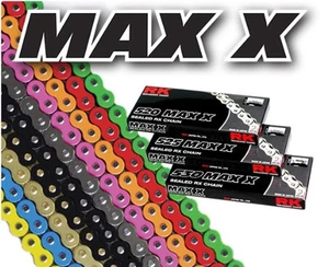 RK 525 Max X Chain 120 Links Black/Chrome - Picture 1 of 1