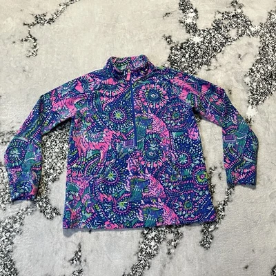 Sudadera Lilly Pulitzer Niñas XL UPF 50+ Patrón Popover en la "No Prob Llama" Foto 1 de 4