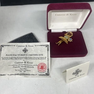 Vintage Camrose & Kross JBK Jackie Kennedy Ballerina Brooch - Picture 1 of 2