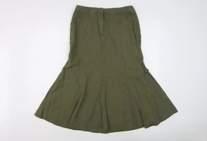 Viyella Women's Green Flare Skirt Size 8 Petites - Picture 1 of 12