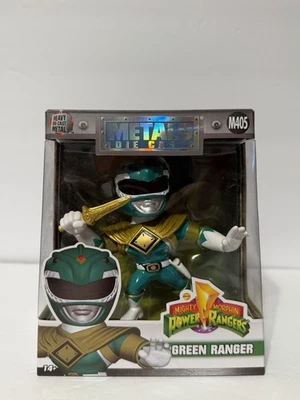 Figura fundida a presión de metal Green Power Ranger Mighty Morphin - Tommy Oliver #M405   Foto 1 de 4