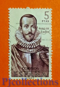 U1041- SPAGNA - SPAIN 1961 EXPLORER NUFLO DE CHAVES 5p USED - Picture 1 of 1