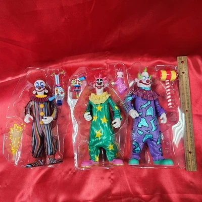 Scream Greats Series 2 - Killer Klowns - Jumbo, Spikey & Rudy 8" Figures Set - Image 1 of 4