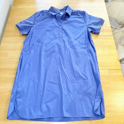 Vestido camisero para mujer UNTUCKit Presley azul, talla L con bolsillos mezcla de algodón y nailon Foto 1 de 4