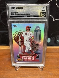 2022 Topps Serie 2 Joey Votto Home Field Advantage SSP Estuche Hit Golden Grado 9 - Imagen 1 de 3