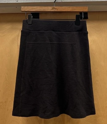 Ibex Skirt Womens XS Black Merino Wool Blend Pull On Pocket USA Made Classic - Imagem 1 de 4