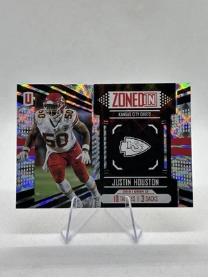 2017 Panini Unparalleled - Zoned In Future Frame #ZI-12 Justin Houston - Chiefs - Image 1 of 2