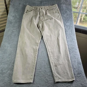 Wrangler Jeans Mens 36x30 Tan Classic Fit Cotton Straight Leg Western - Picture 1 of 9