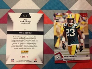 Jaire Alexander #20 Packers RC Red Base 2018 Panini Instant All Rookie Team - Foto 1 di 1