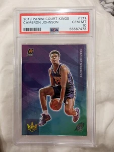 2019 20 Panini Court Kings CAMERON JOHNSON RC Level IV 4 #177 PSA 10 SSP Rookie - Picture 1 of 2