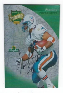 1997 ABSOLUTE BEGINNINGS STANLY PRITCHETT SIGNED IP DOLPHINS - Picture 1 of 2