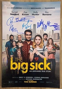 The Big Sick Cast Signed 12x18 Movie Poster Kumail Nanjiani Ray Romano +4 RAD - Picture 1 of 3