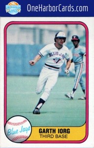 1981 Fleer Toronto Blue Jays Baseball Card #423 Garth Iorg
