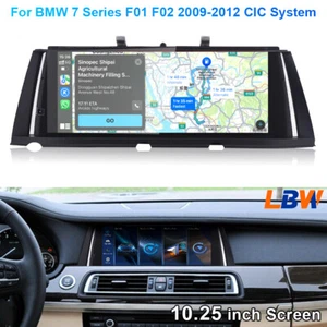 Pantalla Linux de coche de 10,25"" para BMW Serie 7 F01 F02 2009-12 radio reproductor de video CIC - Imagen 1 de 12