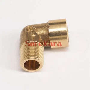 3/4" BSP Female to 1/2" BSP Male Brass ELbow Pipe fitting Connector - Picture 1 of 1