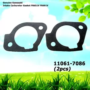 2 Genuine Kawasaki 11061-7086 Intake Carburetor Gasket FR651V FR691V - Picture 1 of 5