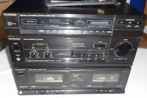 Technics SA-X800L Hifi System Twin Cassette Player Tuner Amp Works Tape Faulty - Picture 1 of 8