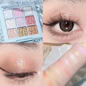 Paleta de sombras de ojos 9 colores brillo copo de nieve Dream Nacararly Shadow Mat✨l niña T3P1 - Imagen 1 de 8