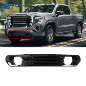 For 2019-2021 GMC Sierra 1500 AT4/Denali Front Lower Bumper Filler Grille Black - Picture 1 of 8