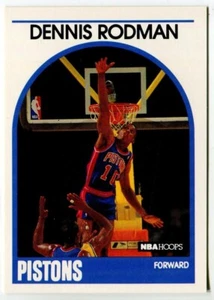 1989-90 NBA Hoops #211 Dennis Rodman Detroit Pistons - Picture 1 of 2