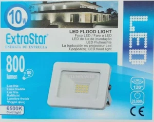 Foco proyector BLANCO de exterior 10w LED, Luz Blanca 6500k IP65,bajo Consumo - Imagen 1 de 5