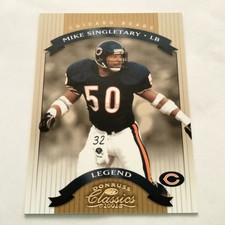 2002 Donruss Classics Hof Mike Singletary Chicago Bears 286/1000 #150