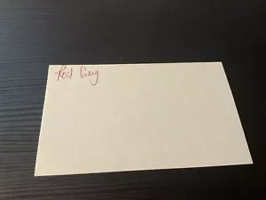 Rod Rodney Craig Autographed Signed 3x5 Index Card Mariners - Picture 1 of 1