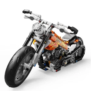 436Pcs Technic Motorcycle Exploiture Model Harley Building Toy Bricks Block Gift - Picture 1 of 7