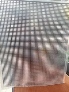 LAMIERA ACCIAIO PERFORATO QUADRO 50X40 MM.1 - Foto 1 di 1