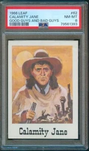 1966 Leaf Calamity Jane Good Guys Bad Guys Original Trading Card #62 PSA 8 - Bild 1 von 2