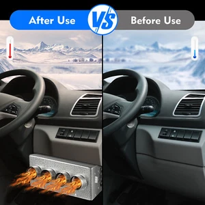 Calentador descongelador de calor universal debajo del tablero con interruptor de velocidad continuo coche camión - Imagen 1 de 13