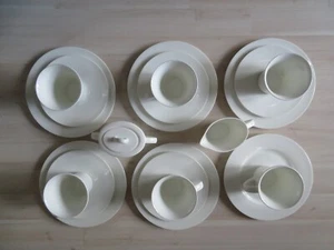 10000* Classic Bone China Dario Kaffeeservice 19 tlg Becher Teller Milch-Zucker - Bild 1 von 8