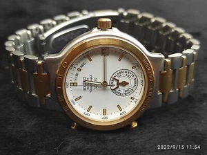 Seiko 6m25-7040 sq100 vintage crono alarma date month coleccionistas - Imagen 1 de 11
