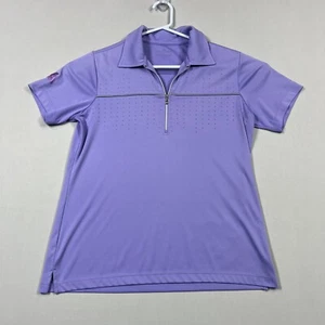 Sporte Leisure Lightweight Purple Short Sleeve Golf Polo Shirt Top Women's Small - Picture 1 of 10