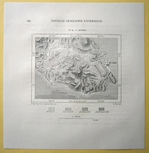 Mapa Perron 1884 MITILENE, ISLA DE LESBOS, GRECIA, #79 - Imagen 1 de 1