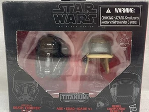 Star Wars Helmets 06 Death Trooper & Rebel Commando The Black Series Titanium - Picture 1 of 4