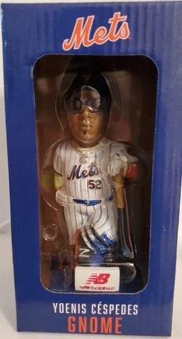 NY Mets Yoenis Cespedes Garden Gnome SGA New & Unopened Cover