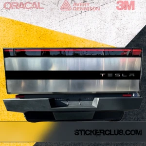 Tesla Cybertruck 2023-2025 Rear Tailgate Tesla Font Stripe Decal - Foto 1 di 8